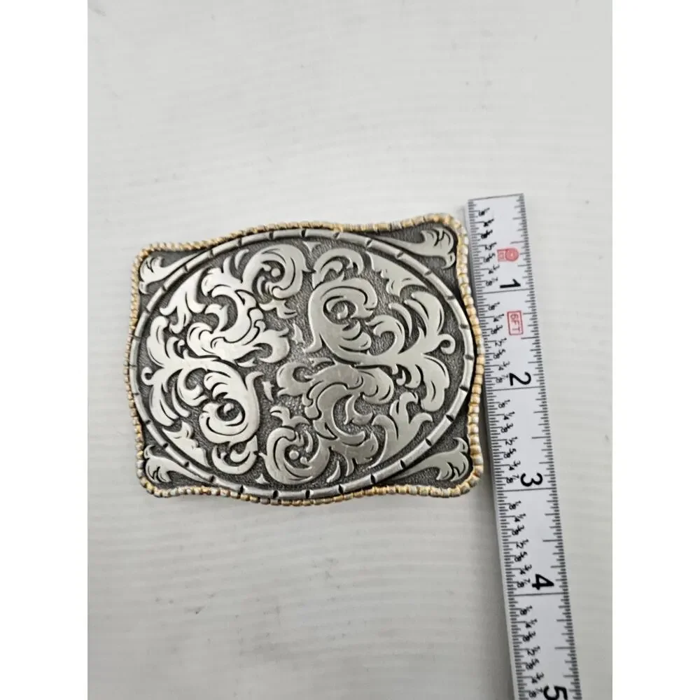 Vintage Storming Silver Trophy Belt Buckle Western Cowboy/Cowgirl